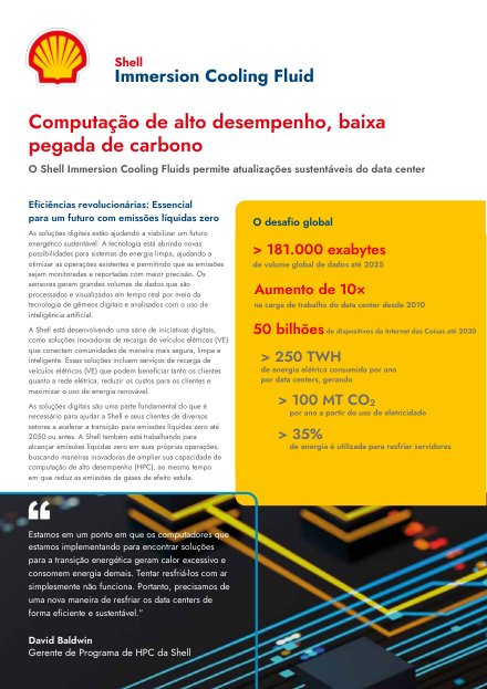 Capa do material Shell Immersion Cooling Fluid